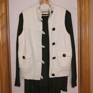 Old Navy Winter White Soft and Fuzzy Vest
